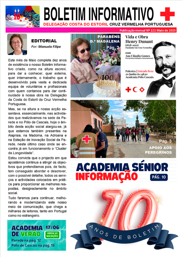 Boletim Informativo 121, maio 2025