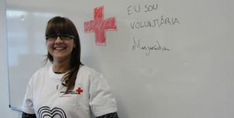 Voluntários da Juventude da Cruz Vermelha em ação